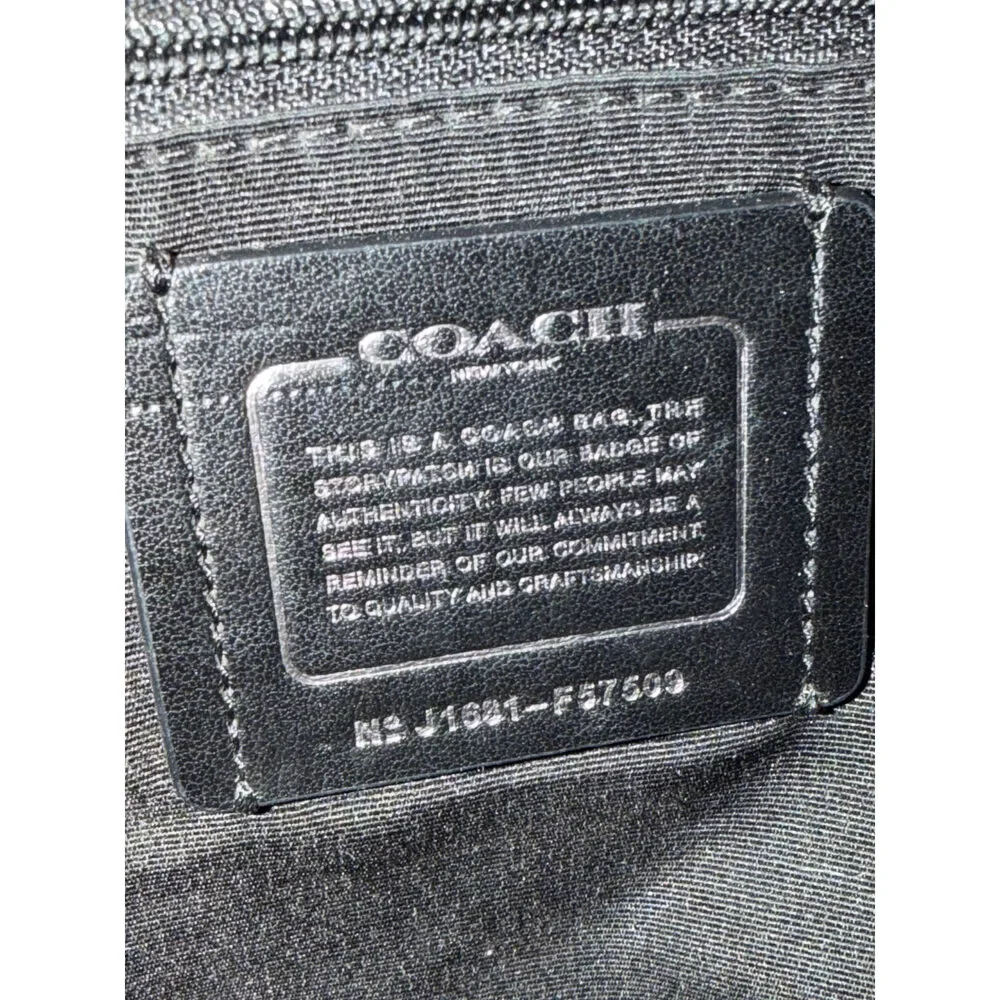 Coach Lexy Patchwork Shoulder Bag Black Snake-Embossed Leather